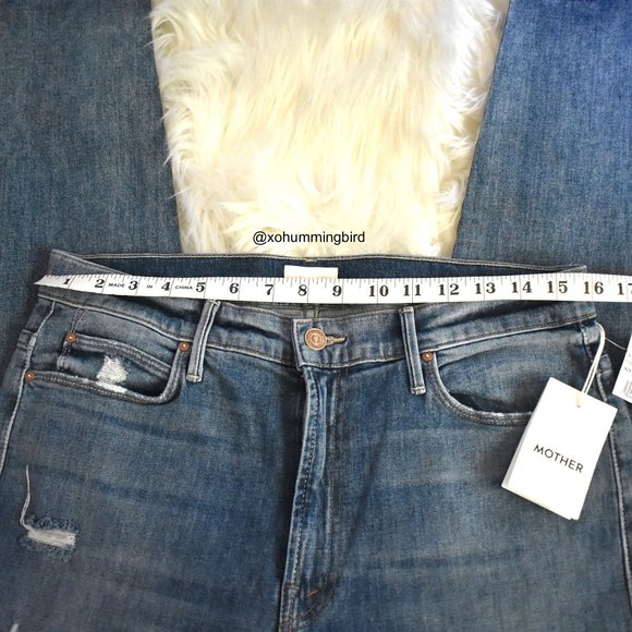 MOTHER | The Stunner Ankle Step Fray Jeans (Helter Skelter) Size 32 NWT - Picture 10 of 16